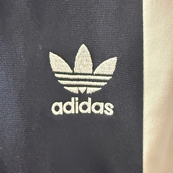 Adidas Navy and White Track Jacket - Picture 5 of 5